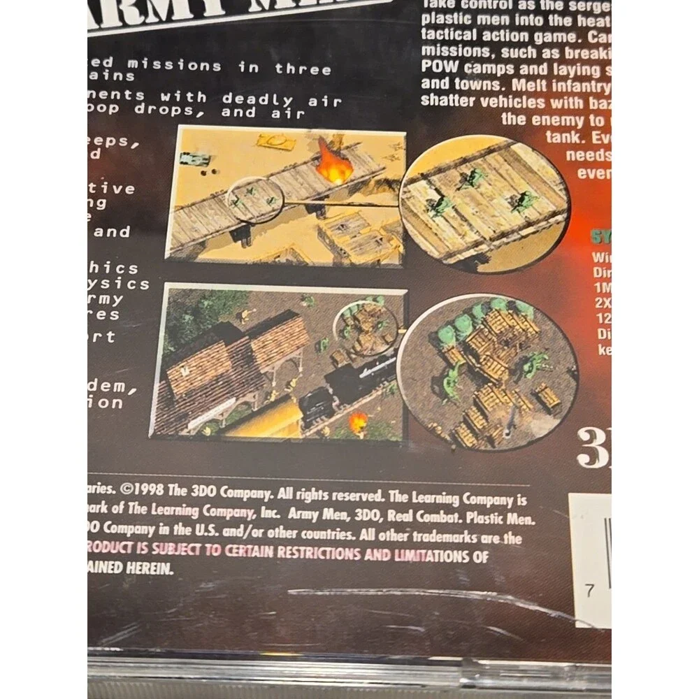 Army Men (PC CD-ROM, 1999) Complete in Jewel Case